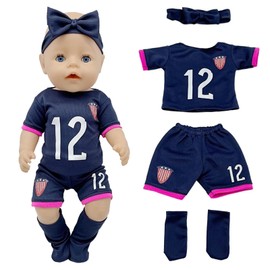 TZQFROCE Clothing Outfits for Baby Dolls Doll Clothes Summer Clothes Dolls for 35-45 cm Doll Accessories Baby Clothes for Girls Boys