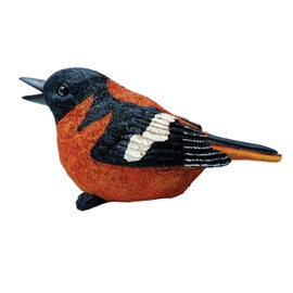 Chirper Oriole Statue by Michael Carr Designs - Outdoor Bird Figurine for gardens, patios and lawns (80027)