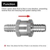 VehiMata 3/8" Fuel Check Valve, 2PCS OD 10mm One Way