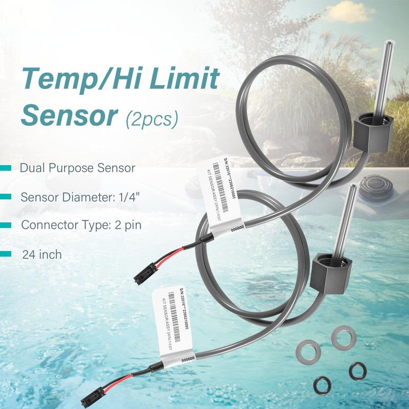 2 Pack M7 Temp/Hi Limit Sensor Fit for Balboa Spa