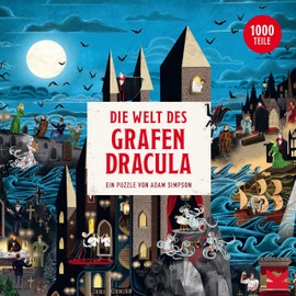 Laurence King Verlag 9783962443085 The World of Count Bram Stoker Dracula Puzzle, Multi-Coloured