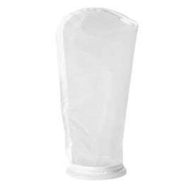 Honritone 5Pack Nylon Mesh Filter Socks 4 Inch Ring 50/75 / 100/200 / 300/400 Micron - by 14 Inch Long – Aquarium Filter Bags (100 Micron 4" x 14" Nylon Mesh Bag)
