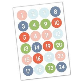 Paper Dragon DIY Advent Calendar Box Set – Green Motif with Football Players – 24 Colourful Cardboard Boxes to Stand Up and Fill – 24 Boxes – Christmas 2018