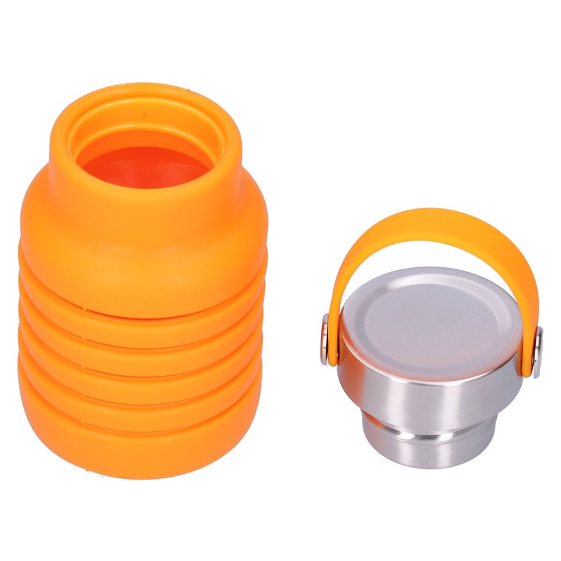 500ml Collapsible Water Bottle Foldable Cup Portable Outdoor Travel Sports