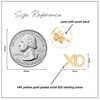 Wishrocks "XO" Stud Earrings With Push Back Minimalist Jewelry For