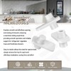 4 Pack MCR620965 Refrigerator Vegetable Tray Crisper Drawer Wheel Mount