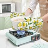 HEROARMOUR Lemon Fruits White Flower Oven Mitts Pot Holders Set