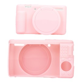 lasuroa Kameratasche für Sony ZV-1, Weiche Schutzhülle aus Silikon mit Displayschutz Kratzfest Schmale Passform Digitalkamera-Hülle (Rosa)