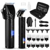 2-in-1 Cordless Hair Clipper and Trimmer Set+4-in-1 Professional Hair Clippers