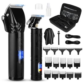 2-in-1 Cordless Hair Clipper and Trimmer Set+4-in-1 Professional Hair Clippers & Trimmer Foil Shaver Nose Trimmer Set