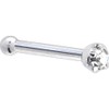 Solid Platinum 1.5mm (0.015 cttw) Genuine Diamond Nose Stud Bone