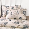Coastal Quilts Queen Size, 3-Piece Starfish Shell Pattern Queen Beach