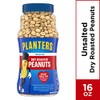 Planters Unsalted Dry Roasted Peanuts, 16 Ounce (4 Pack)