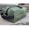 Weston Gear Waxed Canvas Dopp, Sage Green, YKK Zipper, Handcrafted