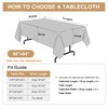 sancua Rectangle Tablecloth, 60 x 84 Inch, White