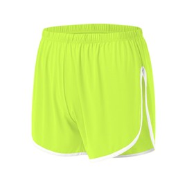 JINSHI - Pantalones cortos tipo calzones para hombre, con división lateral, casual, entrenamiento, atlético, para el hogar, talla M, L, XL, 2XL, 3XL, Verde1, X-Large