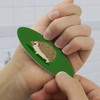 Hedgehog on Green Double-Sided Oval Nail File Emery Board Set