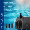 Alpine Corporation Outdoor Decor Power Head Pump for Small to