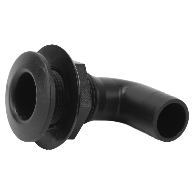 Marine Thru Hull Connector Leakproof Ergonomic Reliable Rugged 90° Thru
