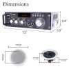 Tpro Home Theater Kit 600W BT. Amp + Remote 2QTY of