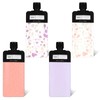 4PCS Travel Pouches for Toiletries, 3oz Refillable Leak Proof Empty
