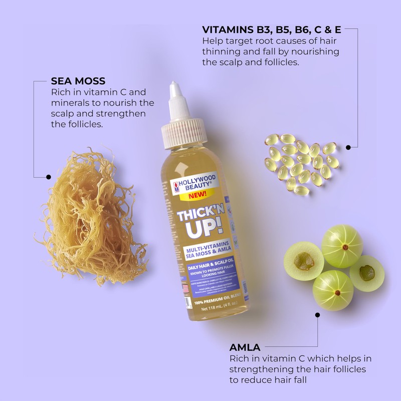 Hollywood Beauty Thick’N Up! Daily Hair & Scalp Oil with
