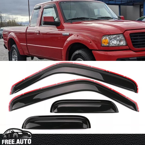 FREE-AUTO802 For 99-11 Ford Ranger 99-00 Mazda B2500 Window Visor