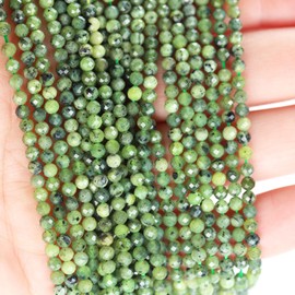 Natural Gems Beads for Bracelet Making Kit Bead Kit Crystals Jewelry Chakra Crystal Jewerly Beading supplies Canada Jade Friendship Bracelets Faceted 3mm 15.5inch About 120 Beads