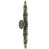 MuDuJia 6-Pack Knobs Handles with Plate Antique Bronze Cabinet pulls,