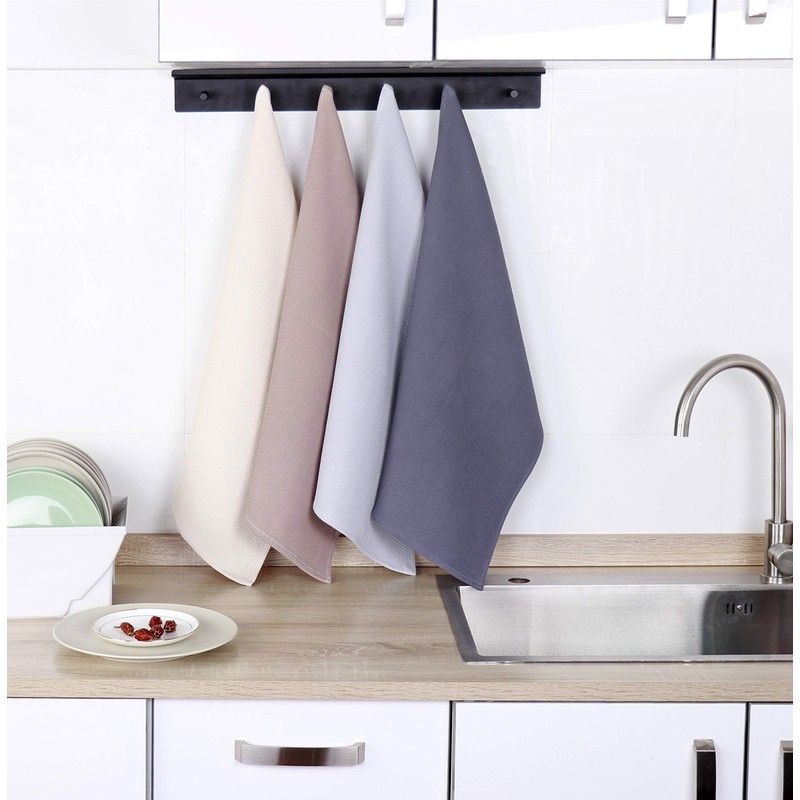 PY HOME & SPORTS Dish Towels Set, 100% Cotton Waffle