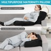 WOODWORD Pregnancy Pillow for Stomach Sleepers, Pregnancy Massage Pillow
