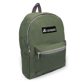 Everest Basic Backpack, Olive, One Size