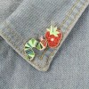 Caterpillar And Strawberry Enamel Pin Set Of 2 - It’s