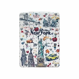 Girls & Women Fashion Elegant New York Souvenir Rectangle Travel Mirror Hand Mirror Cosmetic Makeup Compact Mirror (JMR-270801Q)
