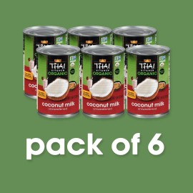 Thai Kitchen Organic Unsweetened Coconut Milk 13.66 Fl Oz (Pack of 6)
