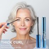 Prmie lash Mascara for Older Wome,Black Long-Lasting Waterproof 4D Mascara