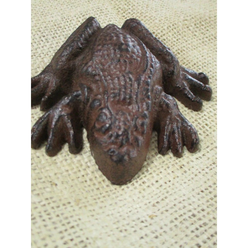 Midwest Craft House Cast Iron Frog Paper Weight Garden Yard