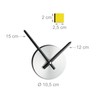 Relaxdays, Clock Wall Sticker, Rainbow Dial, Variable, Children's and Living