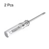 QUARKZMAN 2 Piece PH0 Mini Cross Screwdriver Set Small Screwdriver