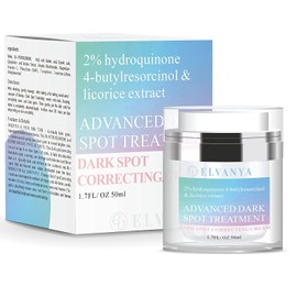 Elvanya Dark Spot Remover for Face, Age Spot Remover, Dark Spot Corrector, Melasma Treatment for Face Brightening Sun Spot Faded Cream for Body, for Skin, 1.7 fl oz