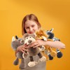 Haconba 8 Pieces 11 Inch Jungle Animal Plush Toys Plush