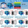 DMWD 2PCS 22mm Latching Push Button Switch 12V-24V On/Off 1NO
