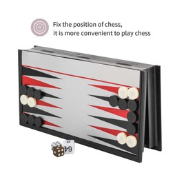 ZUNIPLEX Magnetic Backgammon Set,Dice Game,Magnetic Pieces,Small Land-Based Game,Board Game for Kids Beginner Travelling Chess Piece Set with Portable Storage Board(25cm*25cm)