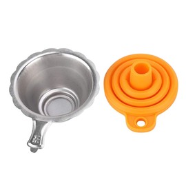 Surebuy 3D Printer Filter, 10 Ounce Orange Plastic Resin Filter Funnel, Light Curing Consumable, for Anycubic SLA/Elegoo Mars