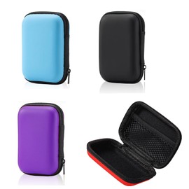 Yuannee Playing Card Box, 4 Pieces Playing Cards Case Card Game Case Cards Storage Box Durable Playing Card Box Playing Cards Bag Card Box for Boys or Girls, Blue, black, purple, red