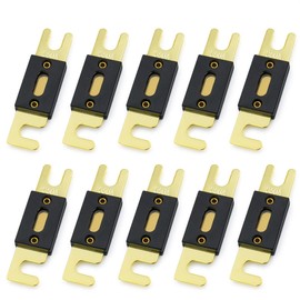 Baomain Bolt Fuse ANL-B 350A 350A para coche vehículos sistema de audio hoja tono dorado RoHS paquete de 10 unidades
