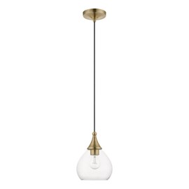 Livex Lighting, 46501-01, Catania, Mini Pendant, Antique Brass