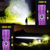 Rechargeable Tactical Flashlights, High Lumens Small Mini USB-C LED Flashlight,