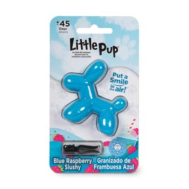 Little Pup 96613-6PK Blue Raspberry Slushy Scent Car Air Freshener Clip Provides Long-Lasting Freshness in a Compact Design, Fights Odors for up to 45 Days, Cute Car Odor Eliminator, Pack of 6