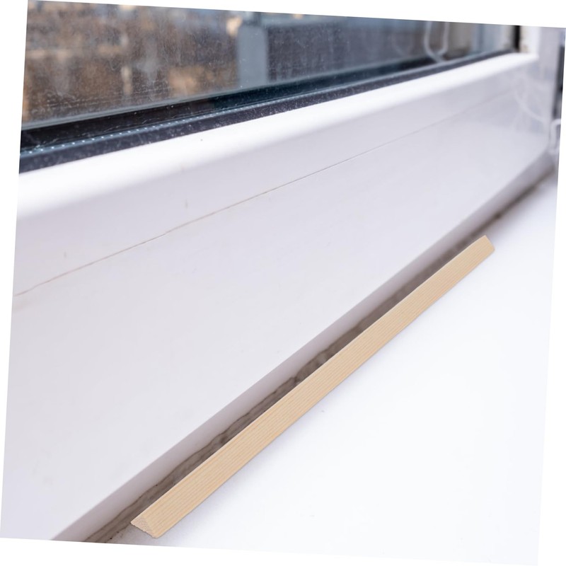 LIFKOME 6pcs Pine Wood Triangle Window Trim Strips Stylish Molding